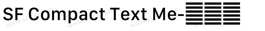 SF Compact Text Me字体转换